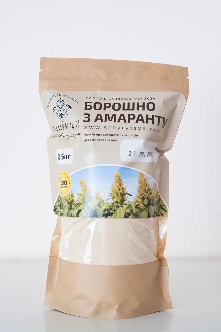 Амарантове борошно 25 кг — знежирене, без глютену, джерело білка